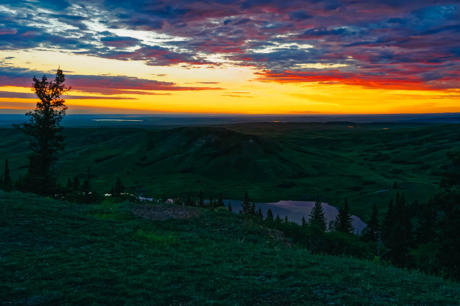 Sunrise over the Conglomerate Cliffs. The positive side of getting here in the dark was to wake up to this amazing view.