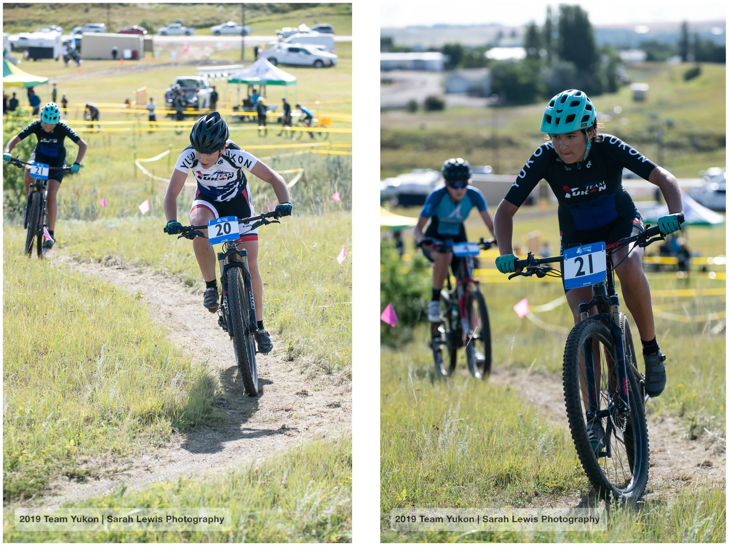 Mara lapping Mathilde (left). Mathilde racing strong to finish 15th (right)! She was the youngest racer out there (the field is from 15 to 19, but she had a special permission since she qualified at the preliminary events).