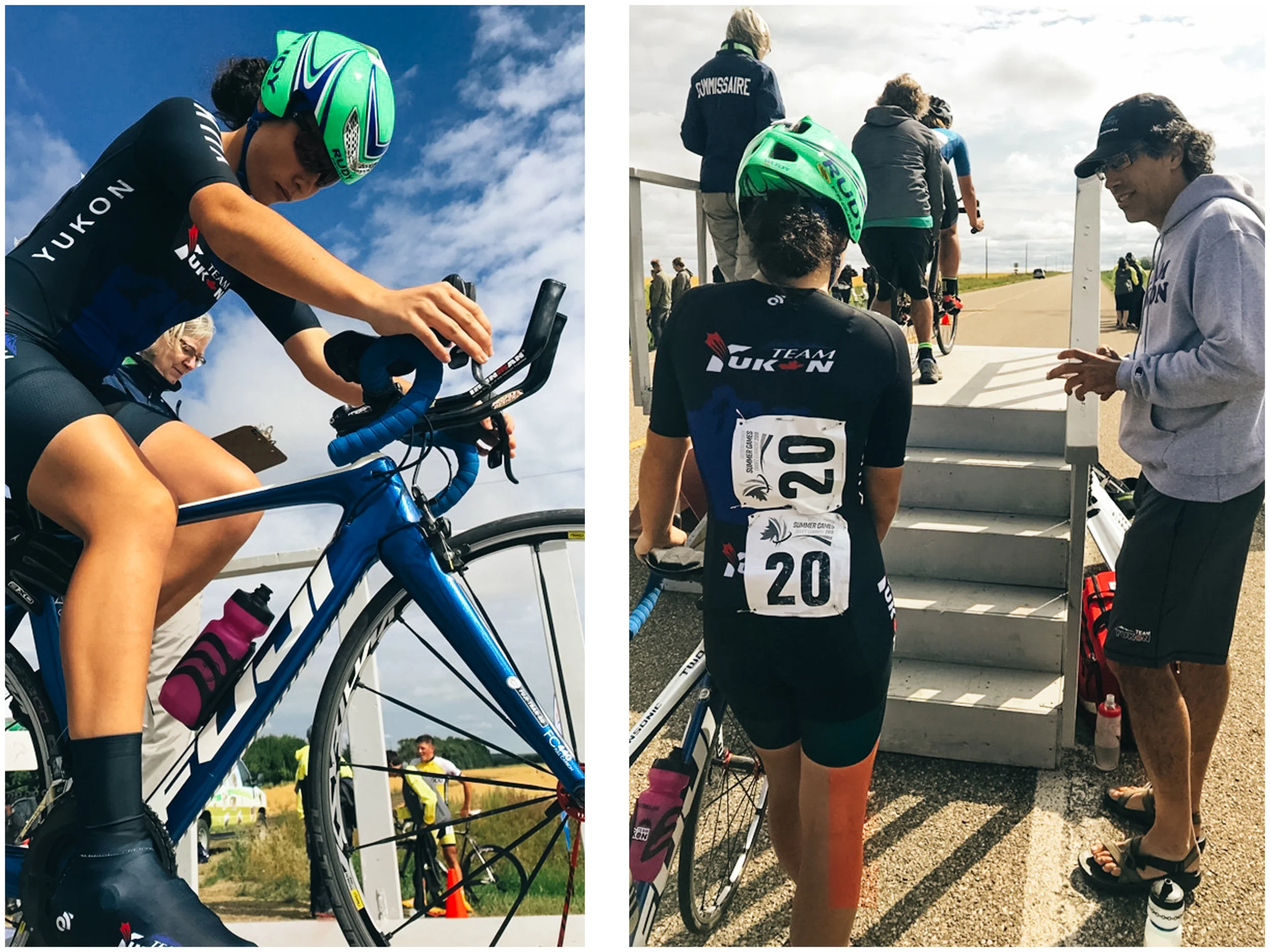 Mara just before her TT start.
