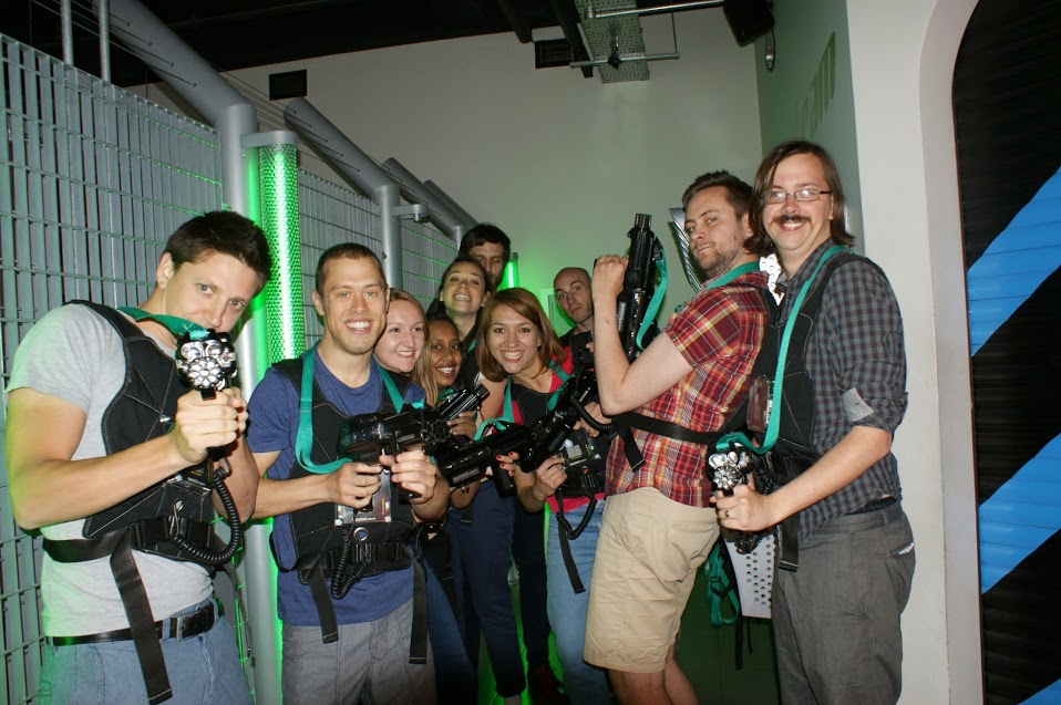 Laser Quest trip to celebrate our 9th birthday