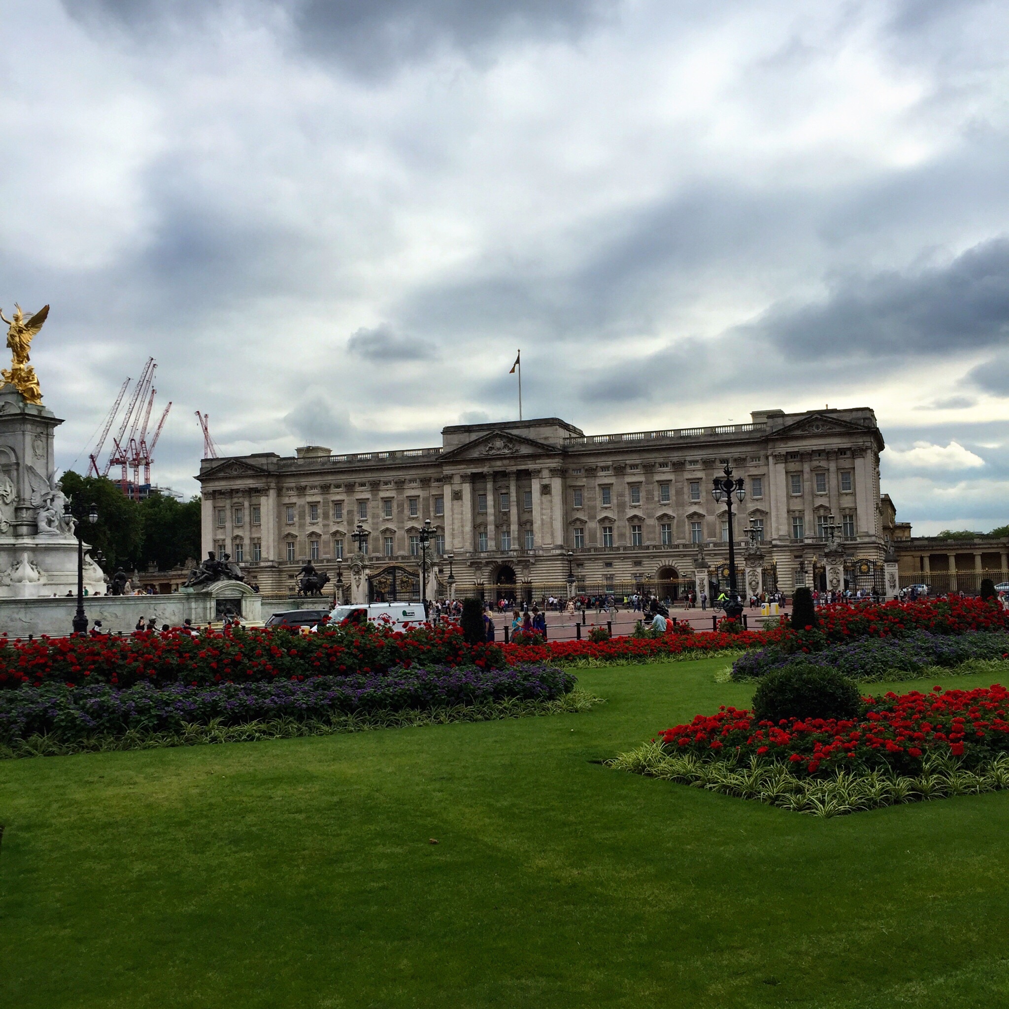 Moody palace sky and gorgeous gardens