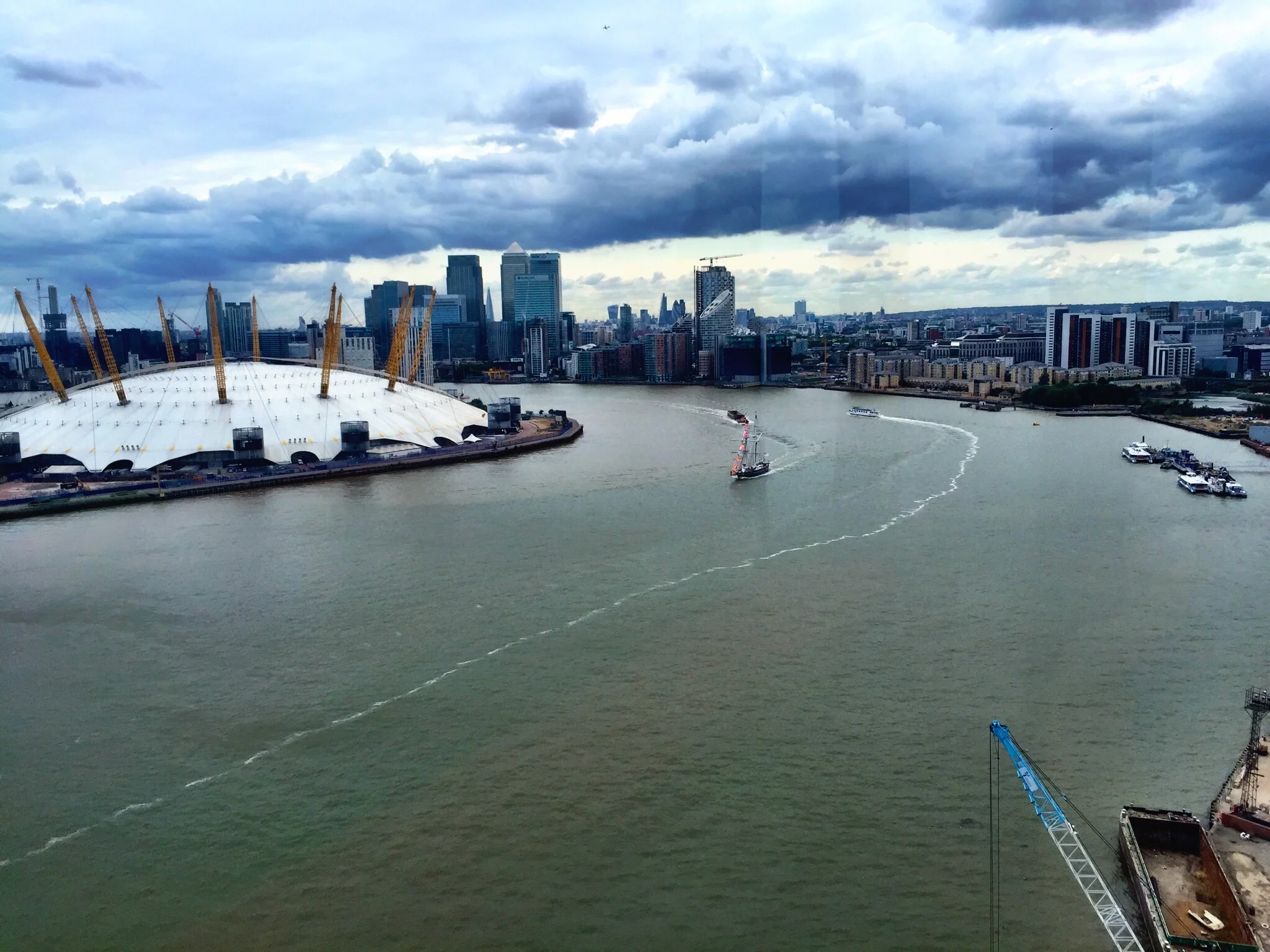 above the Thames
