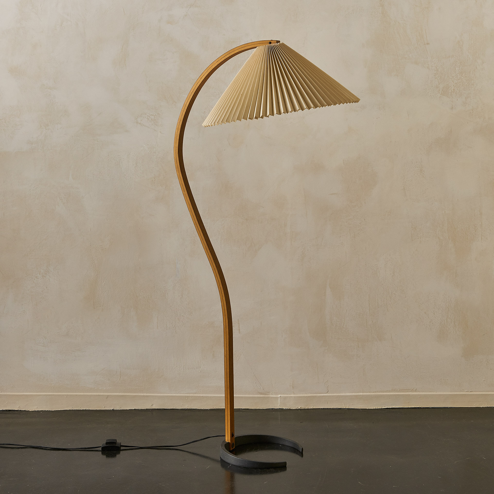 Danish Bentwood Floor Lamp by Caprani 