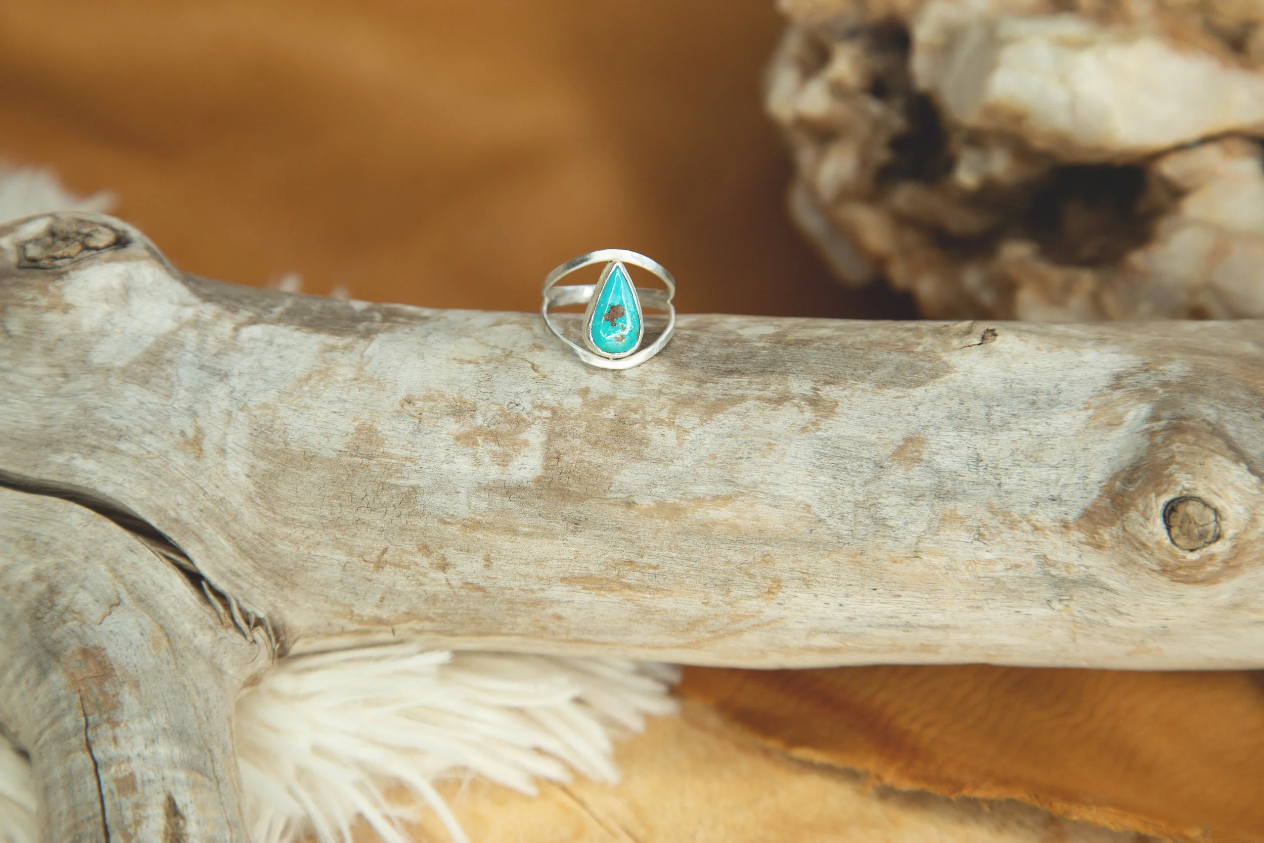 Blue Oasis Recycled Silver Turquoise Ring