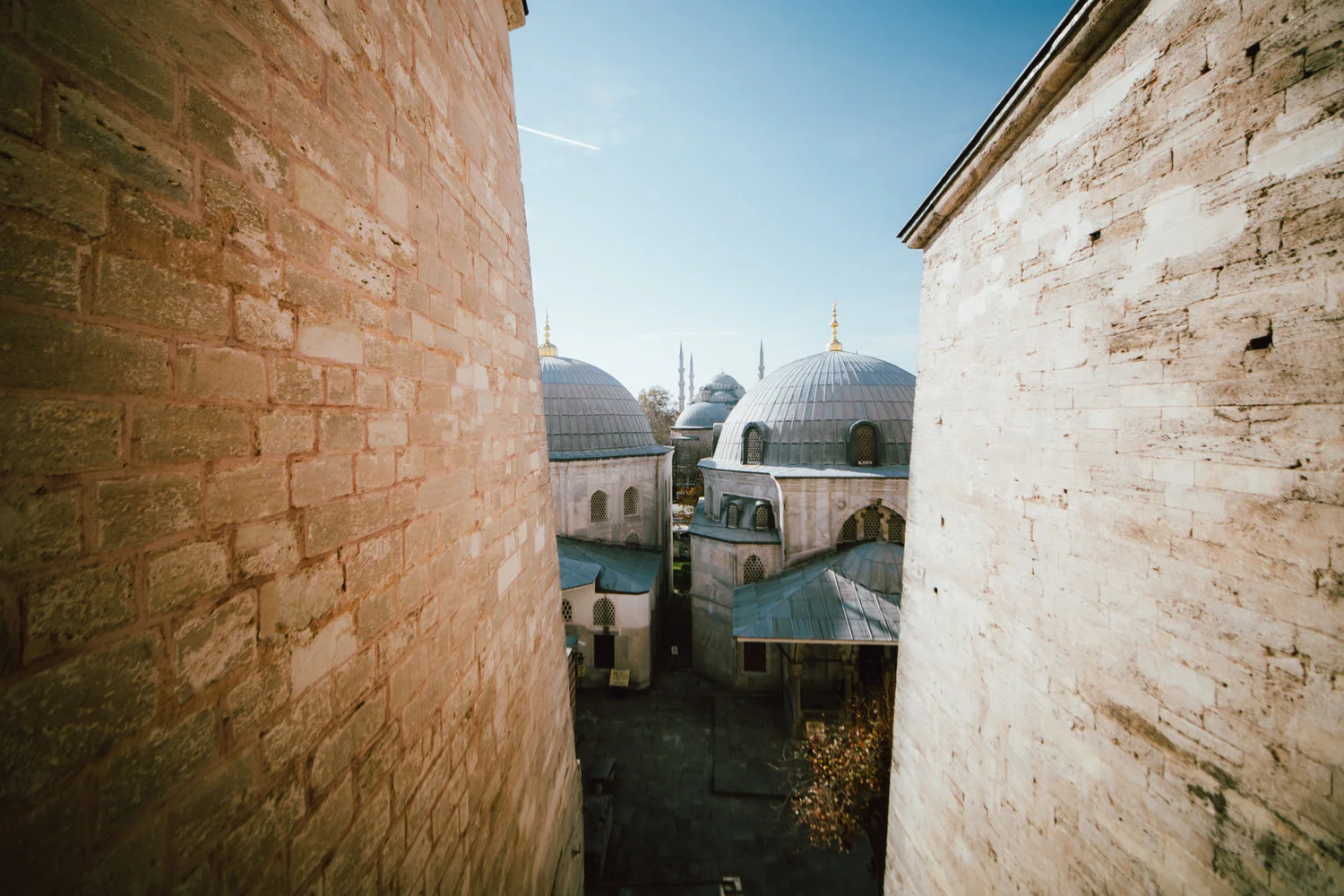 Istanbul View from Inside Hagia Sofia