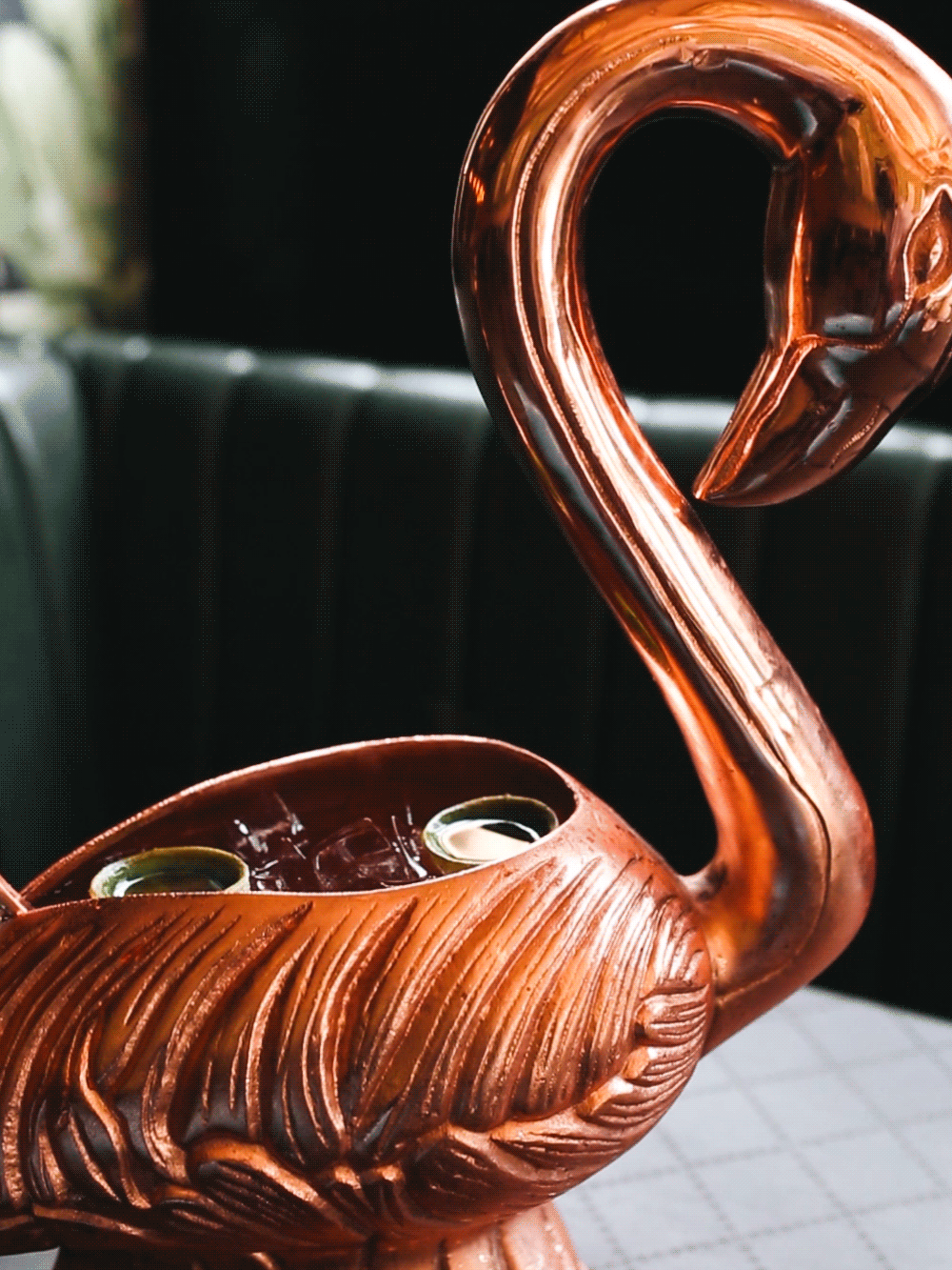 Cinemagraph in the Absolute Elyx copper at Chicago Flamingo Rum Club