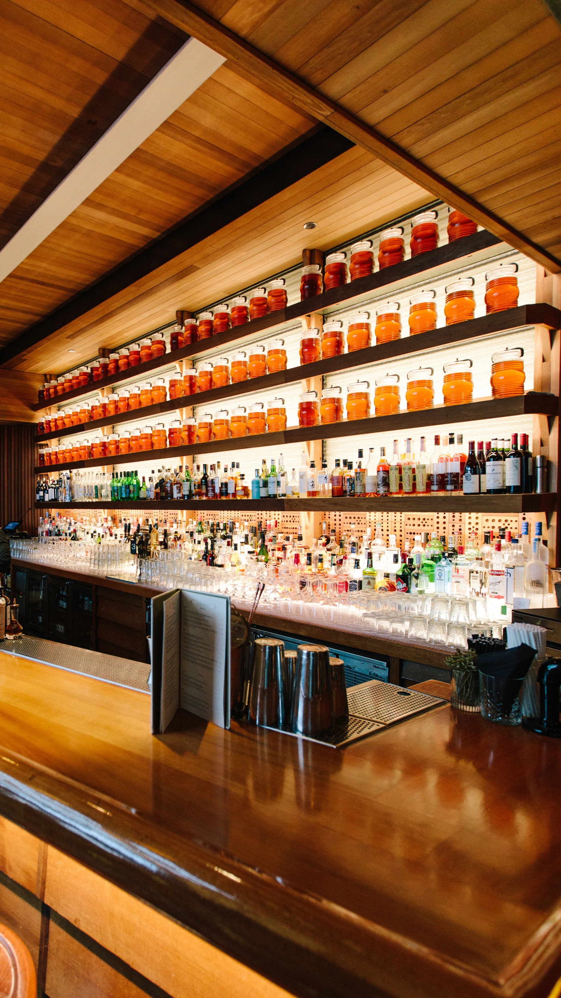 The bar at Cindy’s in the Chicago Athletic Association