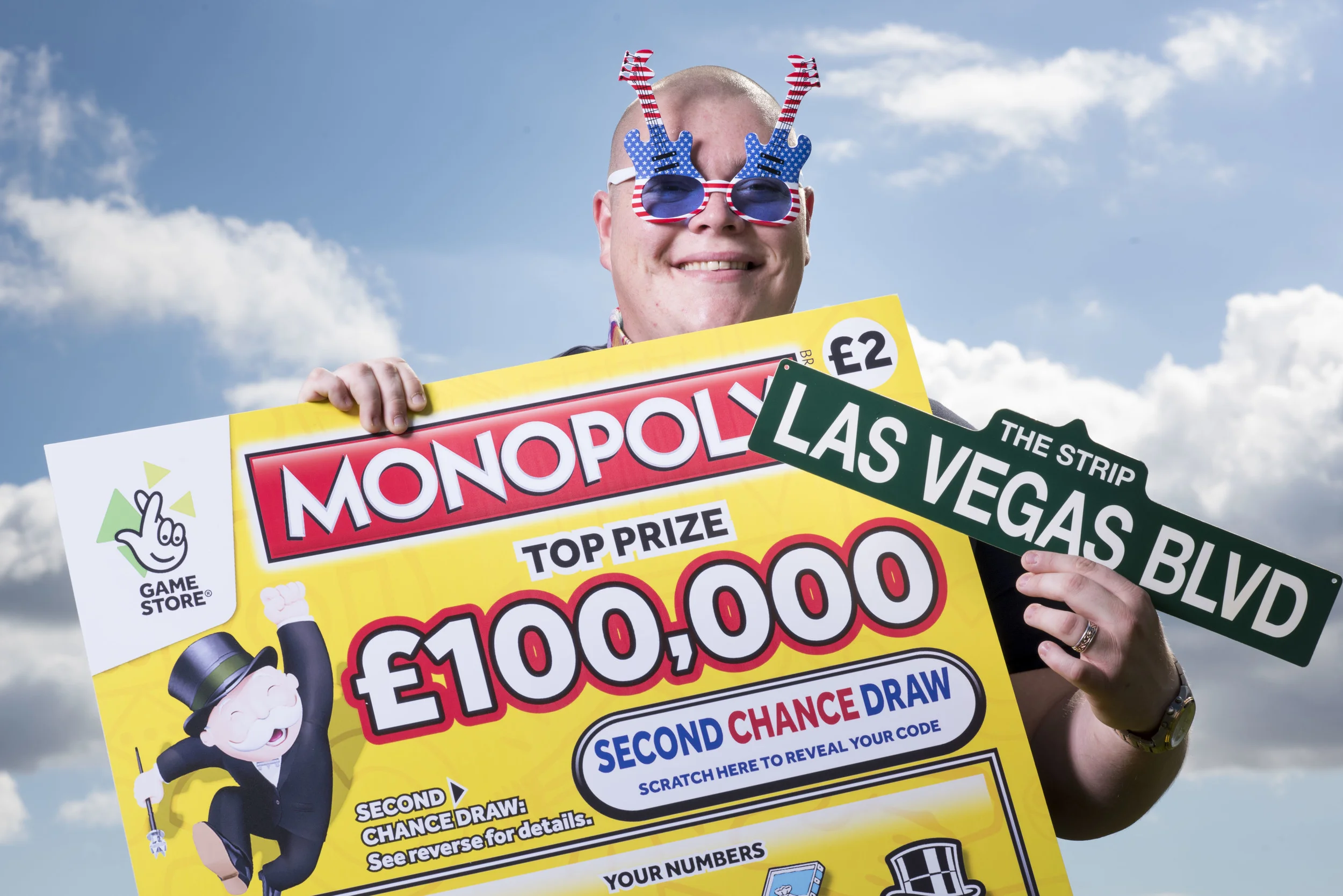 Lottery winner - advertising photography