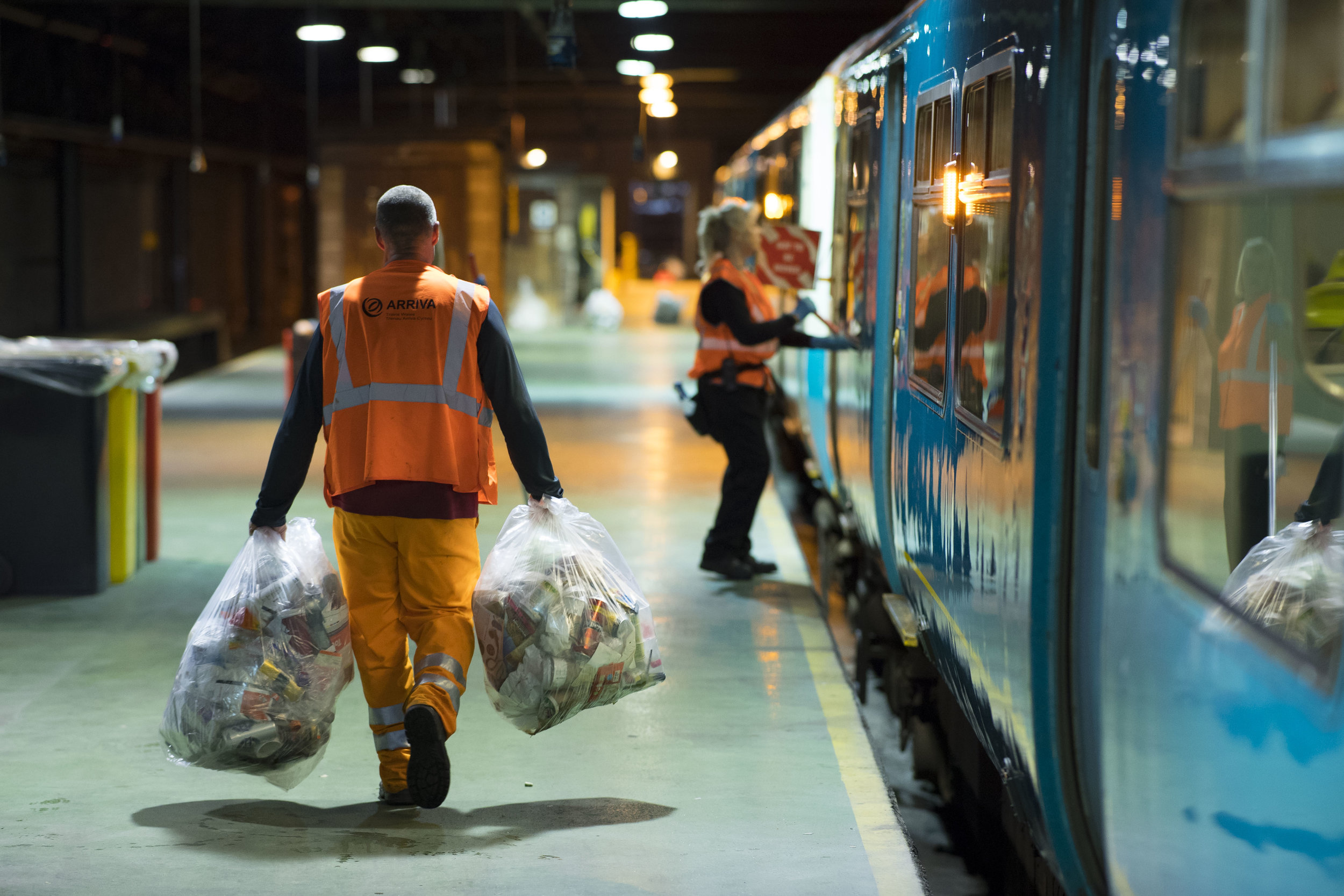 Arriva Trains Wales depot in Cardiff, South Wales