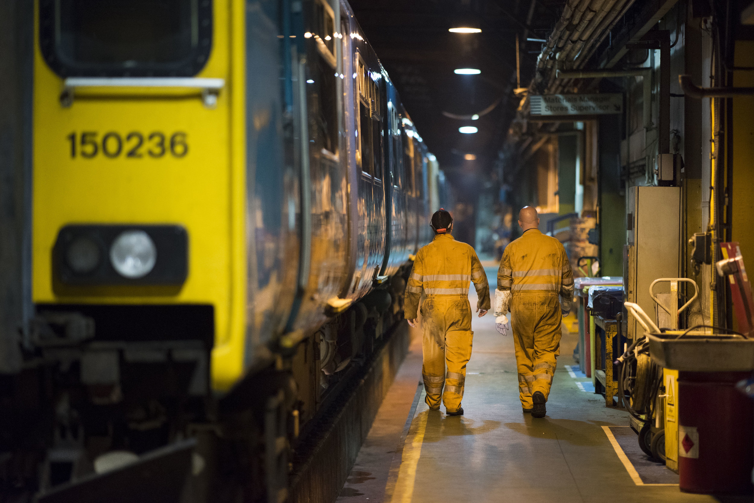 Arriva Trains Wales depot in Cardiff, South Wales