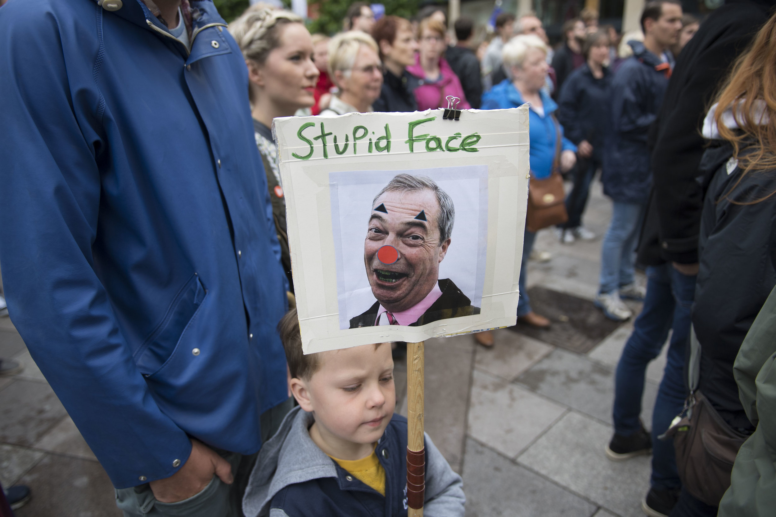  Anti-Brexit rally on June 28, 2016 in Cardiff, Wales. The protest is at a time of economic and political uncertainty following the referendum result last week which saw the UK vote to leave the European Union. 