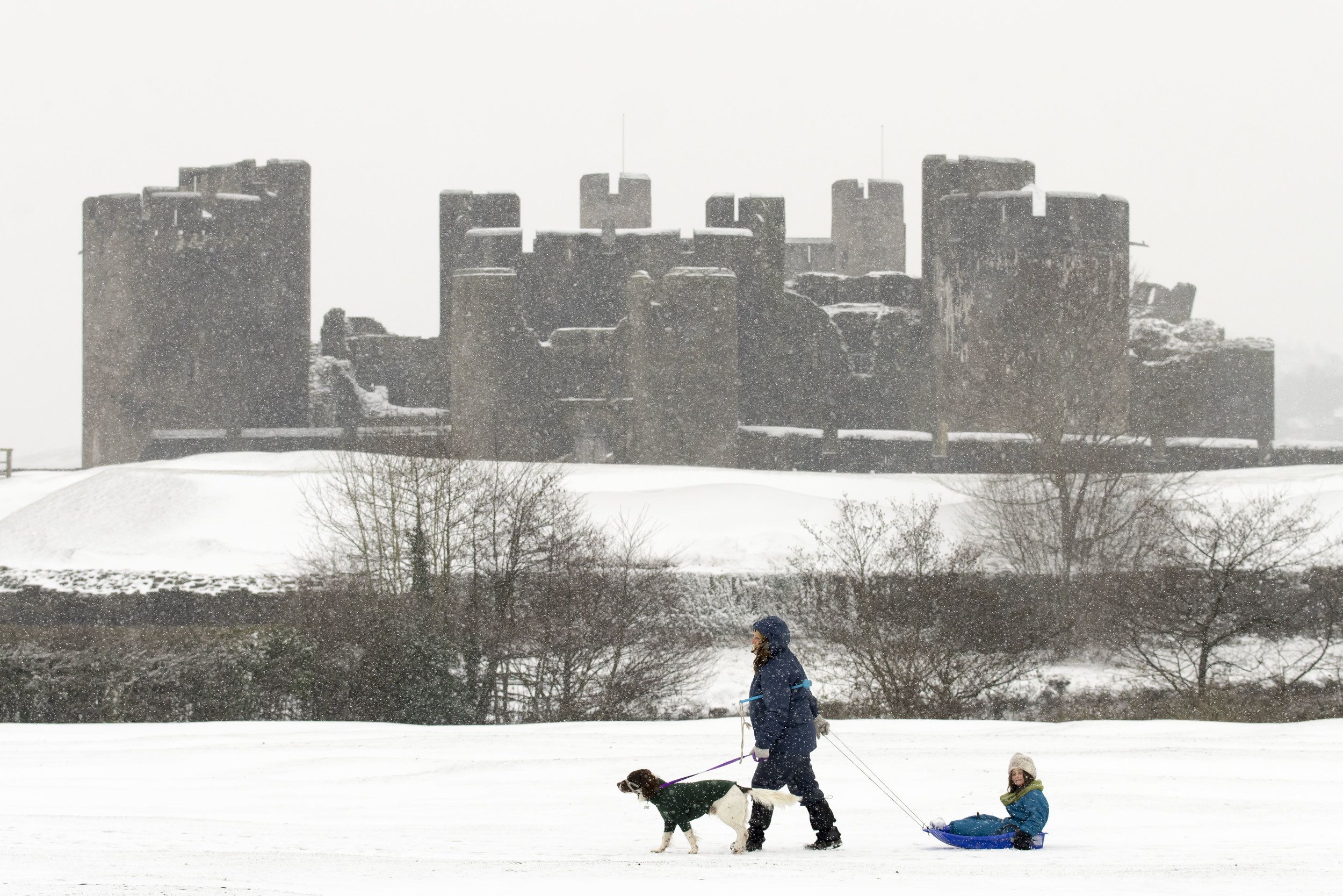 Caerphilly Castle, South Wales