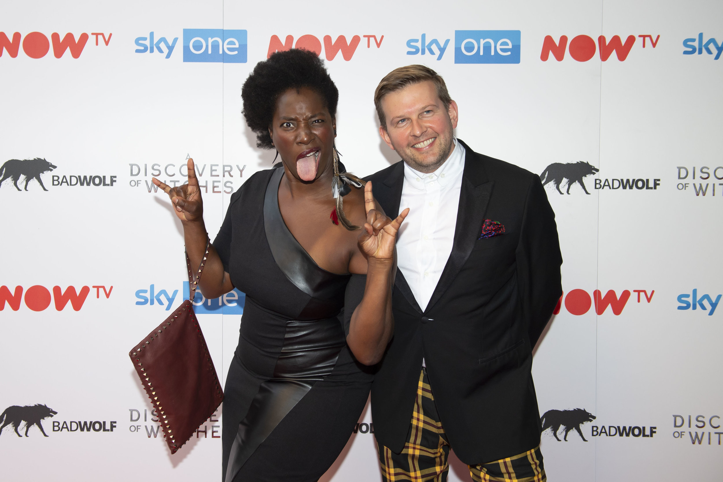  CARDIFF, WALES - SEPTEMBER 05: Tanya Moodie and Greg McHugh attend the UK Premiere of 'A Discovery Of Witches' at Cineworld on September 5, 2018 in Cardiff, Wales. (Photo by Matthew Horwood/Getty Images) 