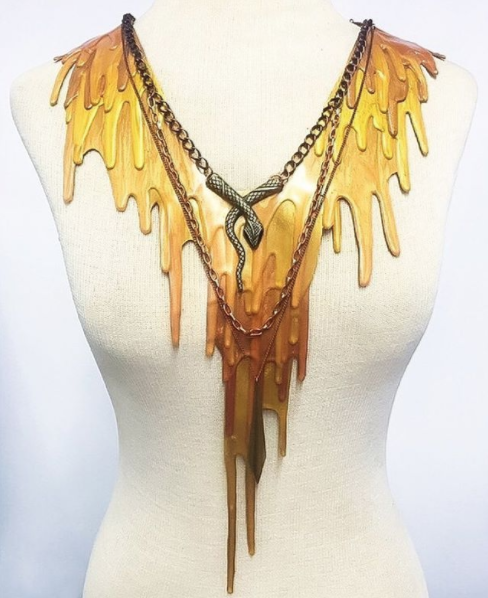 Drip Silicone Statement Necklace