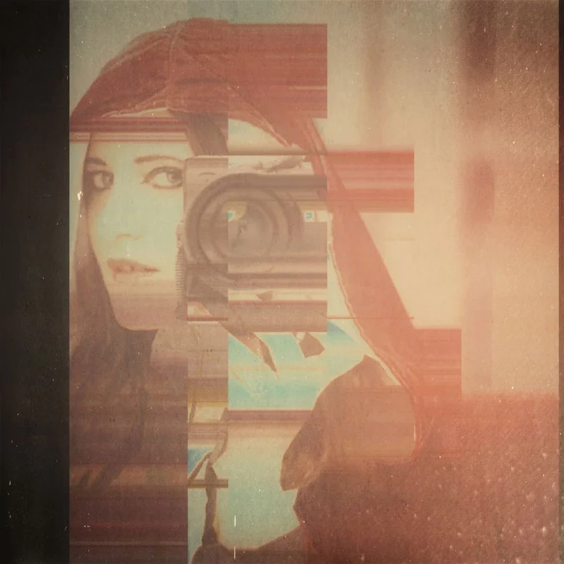 Self portrait in red