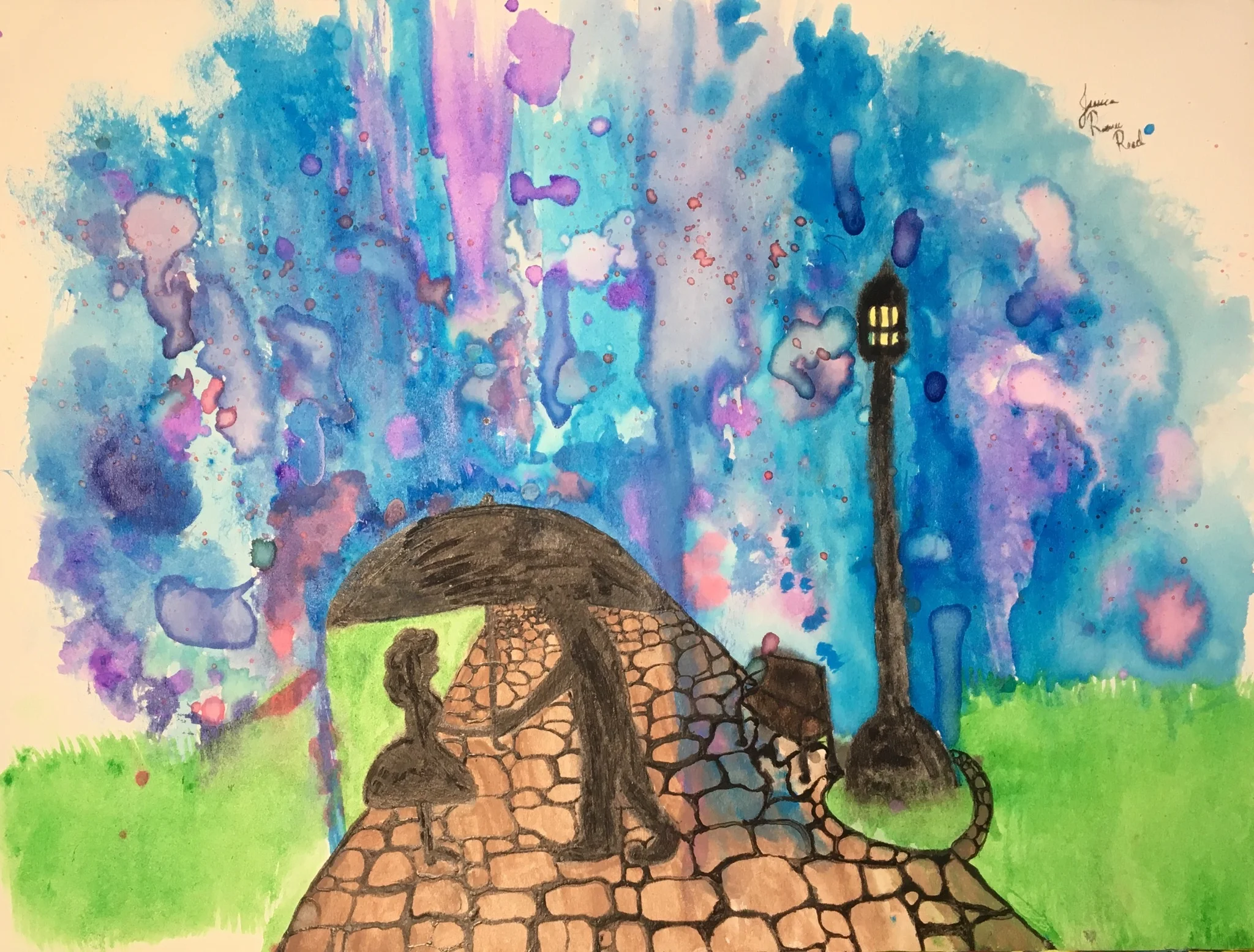 Jessica's Water Color Rain