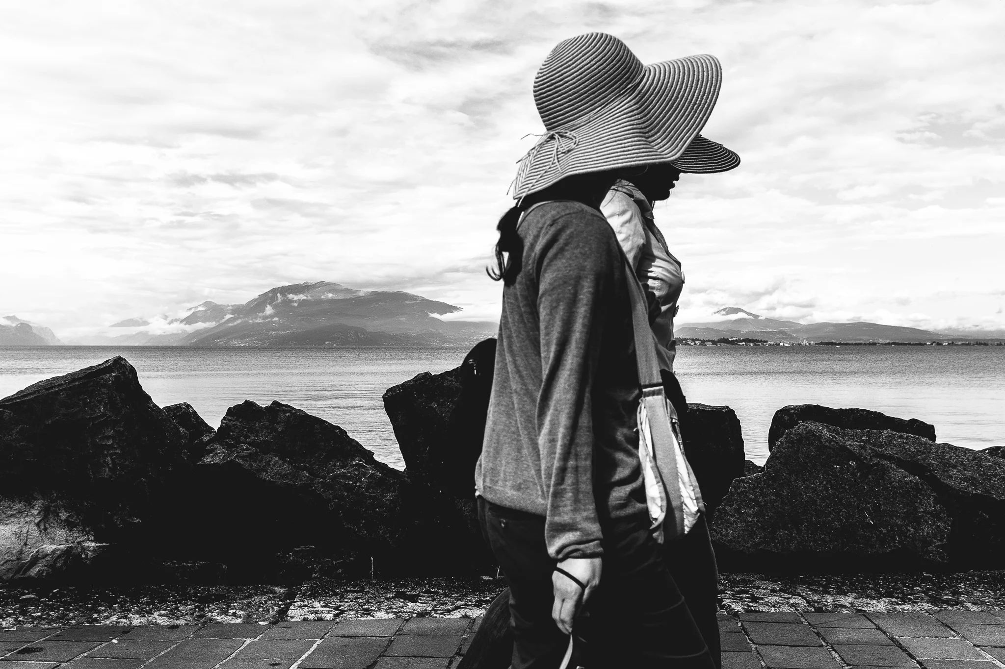 Big hats at Lake Garda