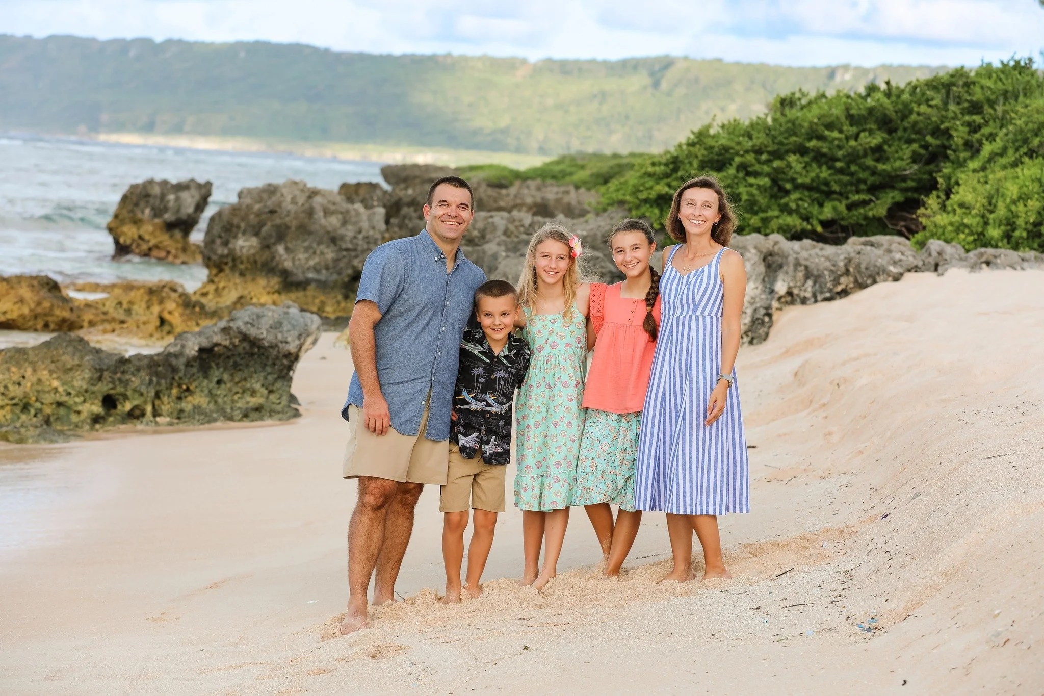 βοΈ The rain won’t be here to stay but summer memories can last forever! 
The skies will clear and that golden Guam sunshine will be calling! πΈβ¨ Now’s the perfect time to book your family beach photo session. 
π Serving all of Guam &nd