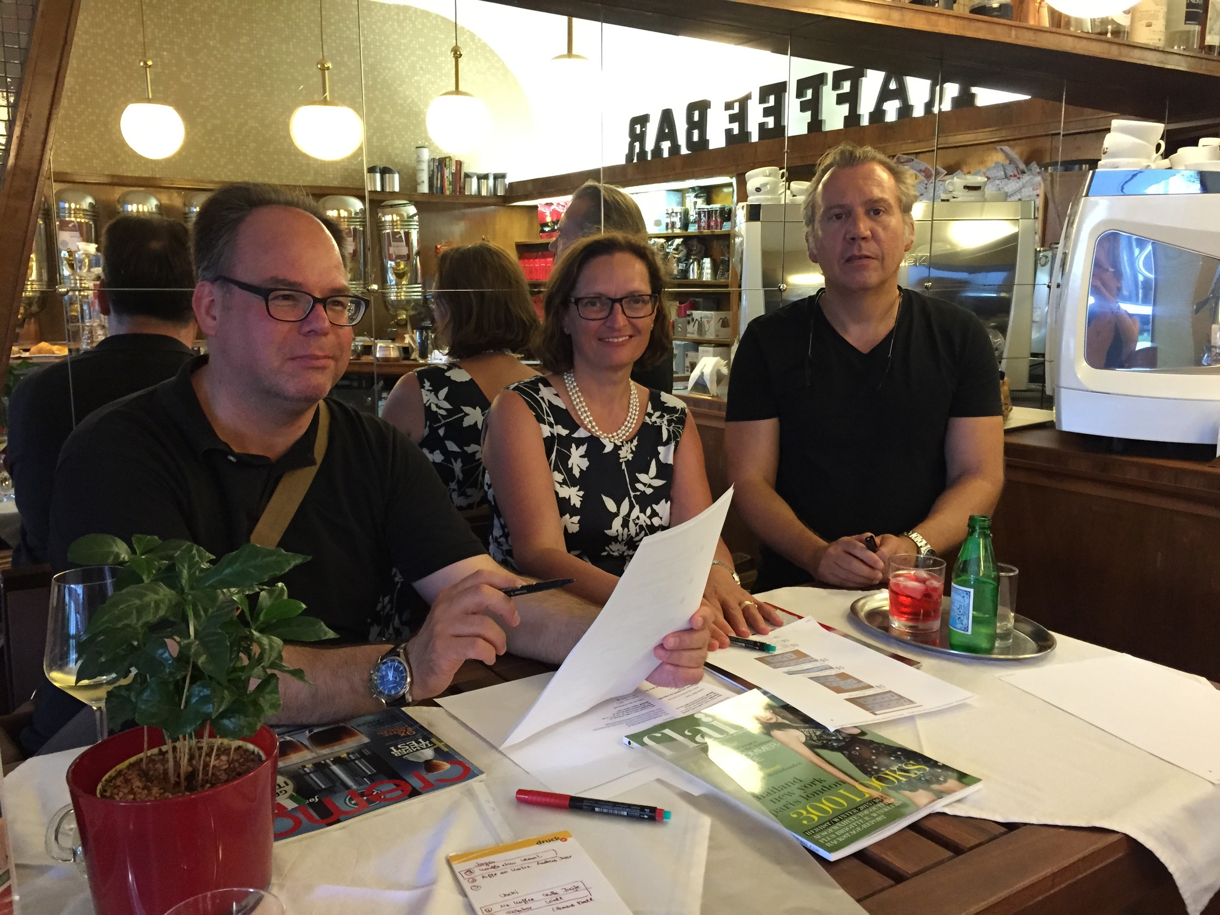 Jürgen Rupprecht, WKÖ Presse-Ref; Mag. Ursula Brustmann alias #CoffairyQueen; Oliver Pusch alias #KaffeeOK