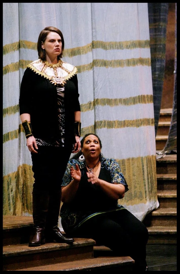  Amneris in Aïda (Stage rehearsal with Adrienne Danrich as Aïda)  TULSA OPERA 
