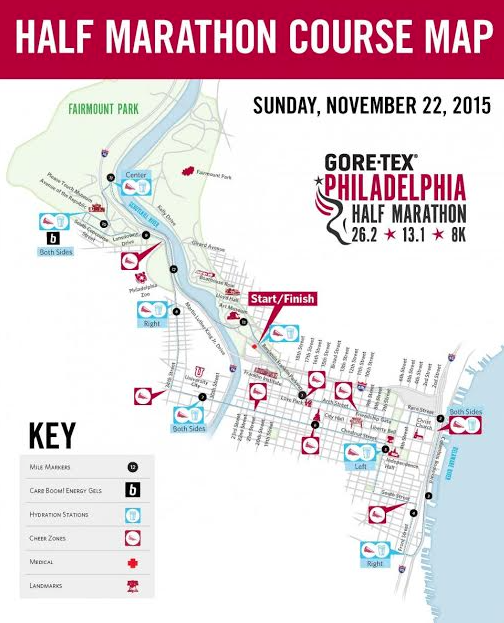 Philly Marathon Weekend Recap 11 22 15 Rhode Runner Inc Map Of 2022 Philadelphia Marathan