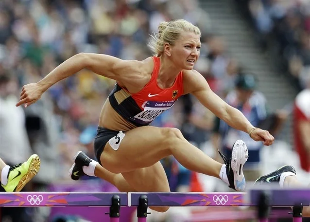 The 100m hurdles