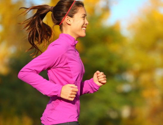 A lady enjoying a morning run. This could be you!