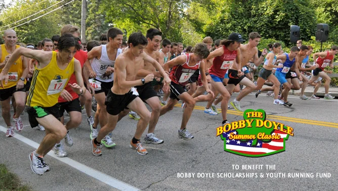 Bobby Doyle 5 miler The Bobby Doyle 5 miler takes place down in Narragansett on August 11th and it’s a steamy one. It’s essentially half of the Blessing of the fleet and it’s always a blast. We’re sure to have a strong contingent of Rhode Runner Running Club members there.