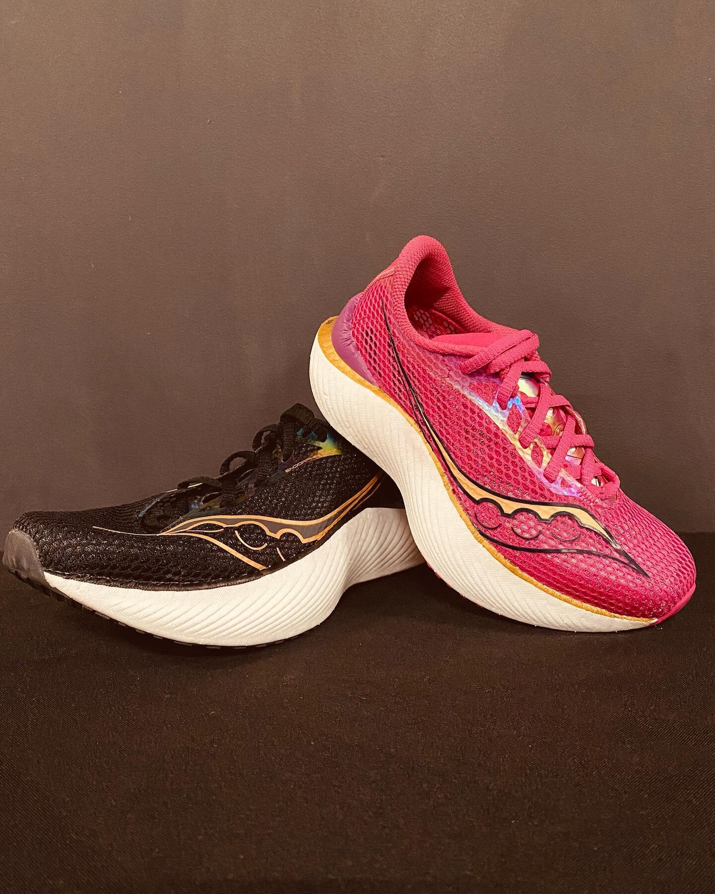 New @saucony Endorphin Pro 3 and Endorphin Speed 3 at the Rhode. While it&rsquo;s not quite a rocket ship, we think it&rsquo;ll still blow your hair back.  Look at that bounce 👀. In time for marathon season. 

.
.
#running #marathon #runner #runners