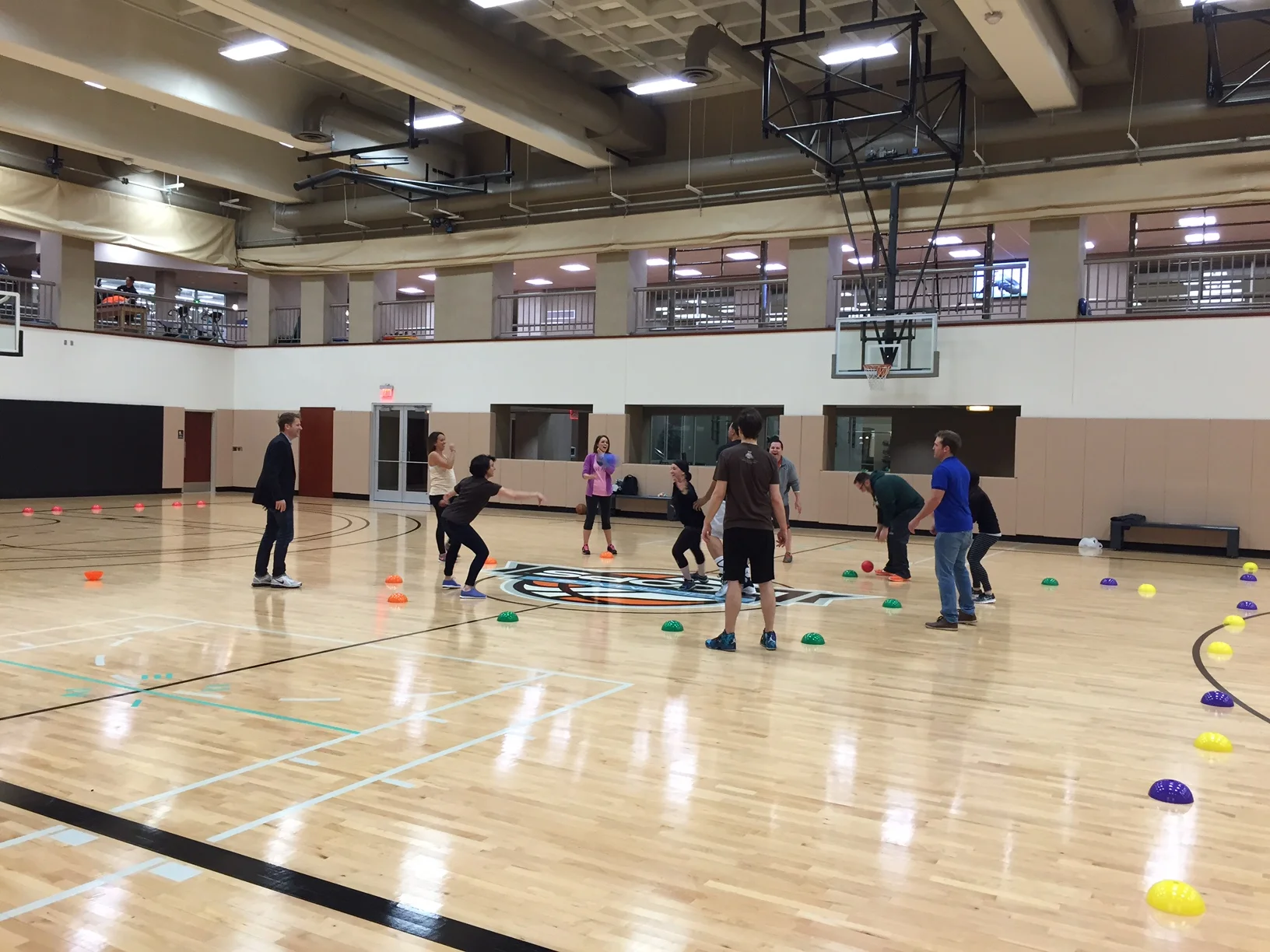 Playworks demonstrating the power of play to our corporate team