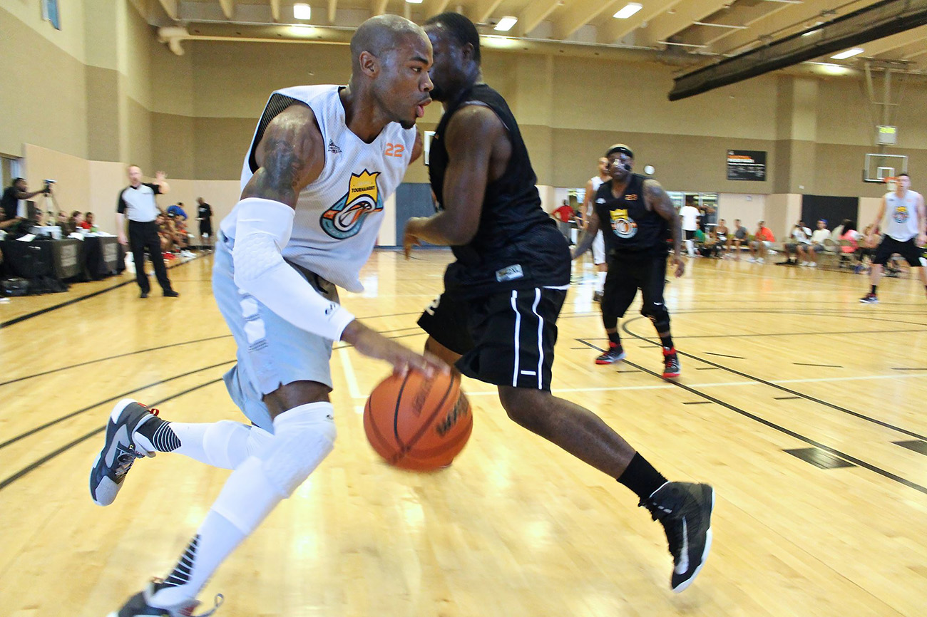 Corey Maggette drives to the basket