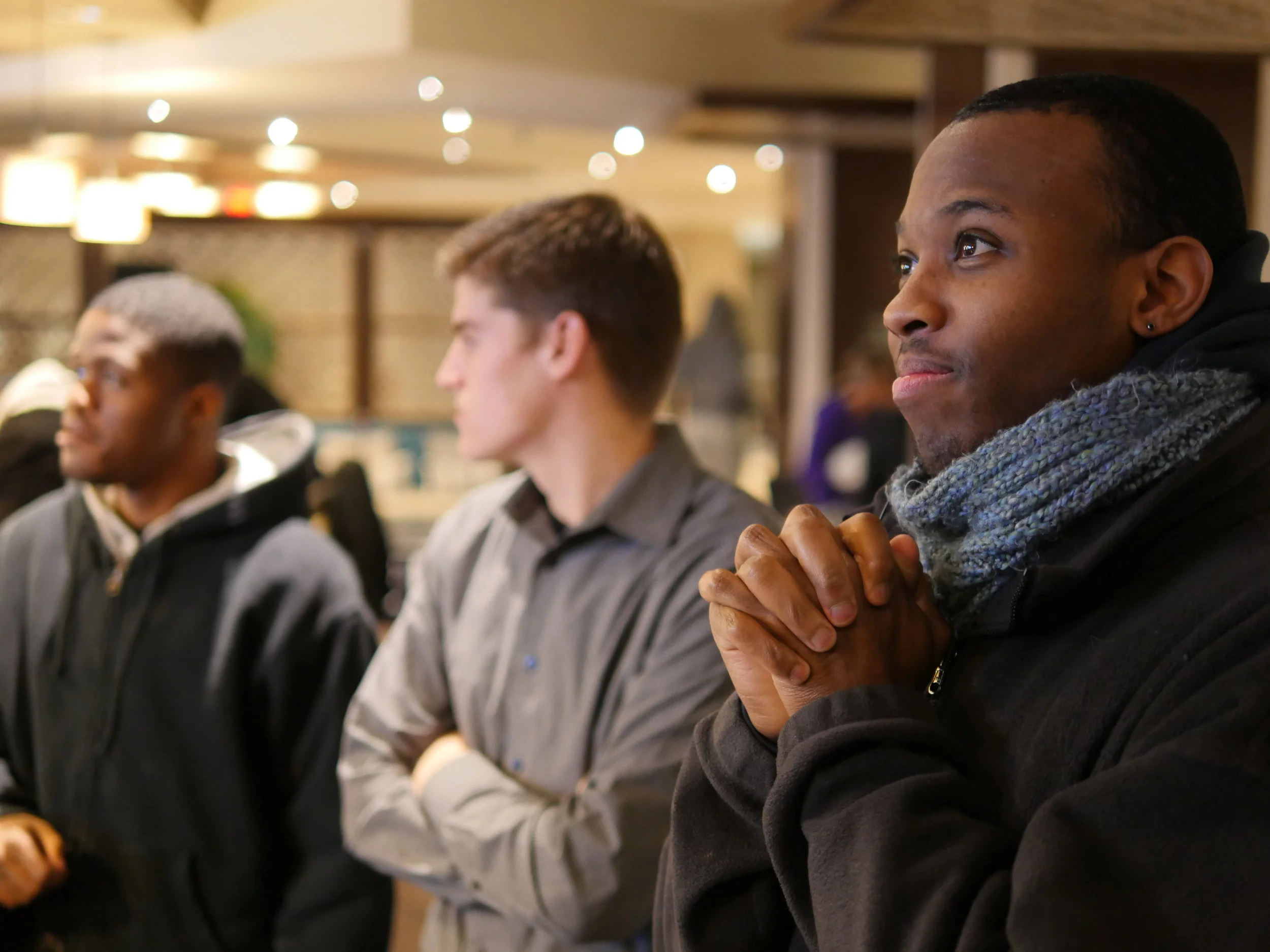 Peyton Dixon waits to hear his name called at last December's Dream League Draft