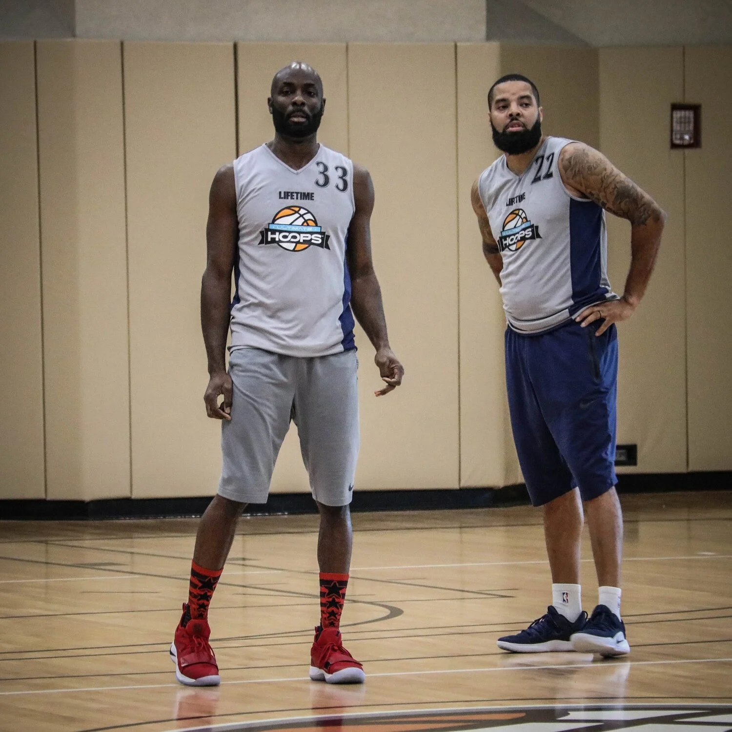 Heavens (33) and Greg Little (22)