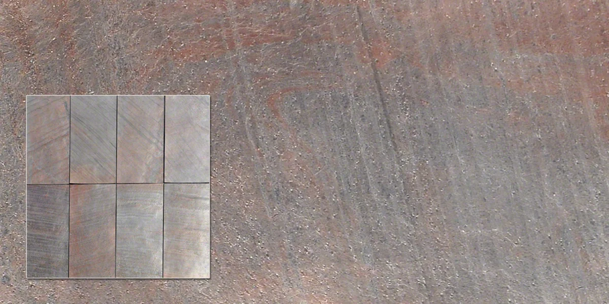  Copper TXTR-LITE Flexible Stone Veneer  Inset shows variation 