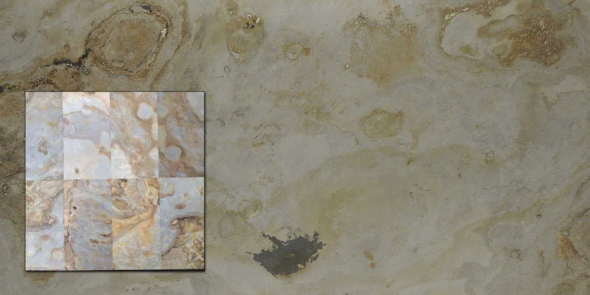  Indian Autumn TXTR-LITE Flexible Stone Veneer  Inset shows variation 
