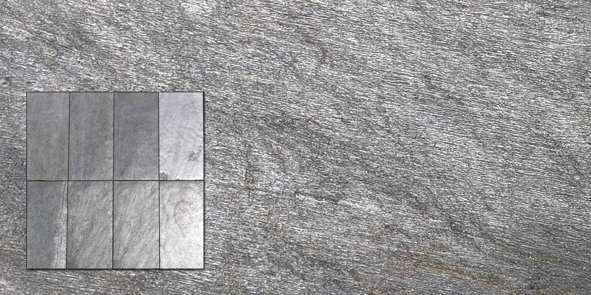  Silver Shine TXTR-LITE Flexible Stone Veneer  Inset shows variation 