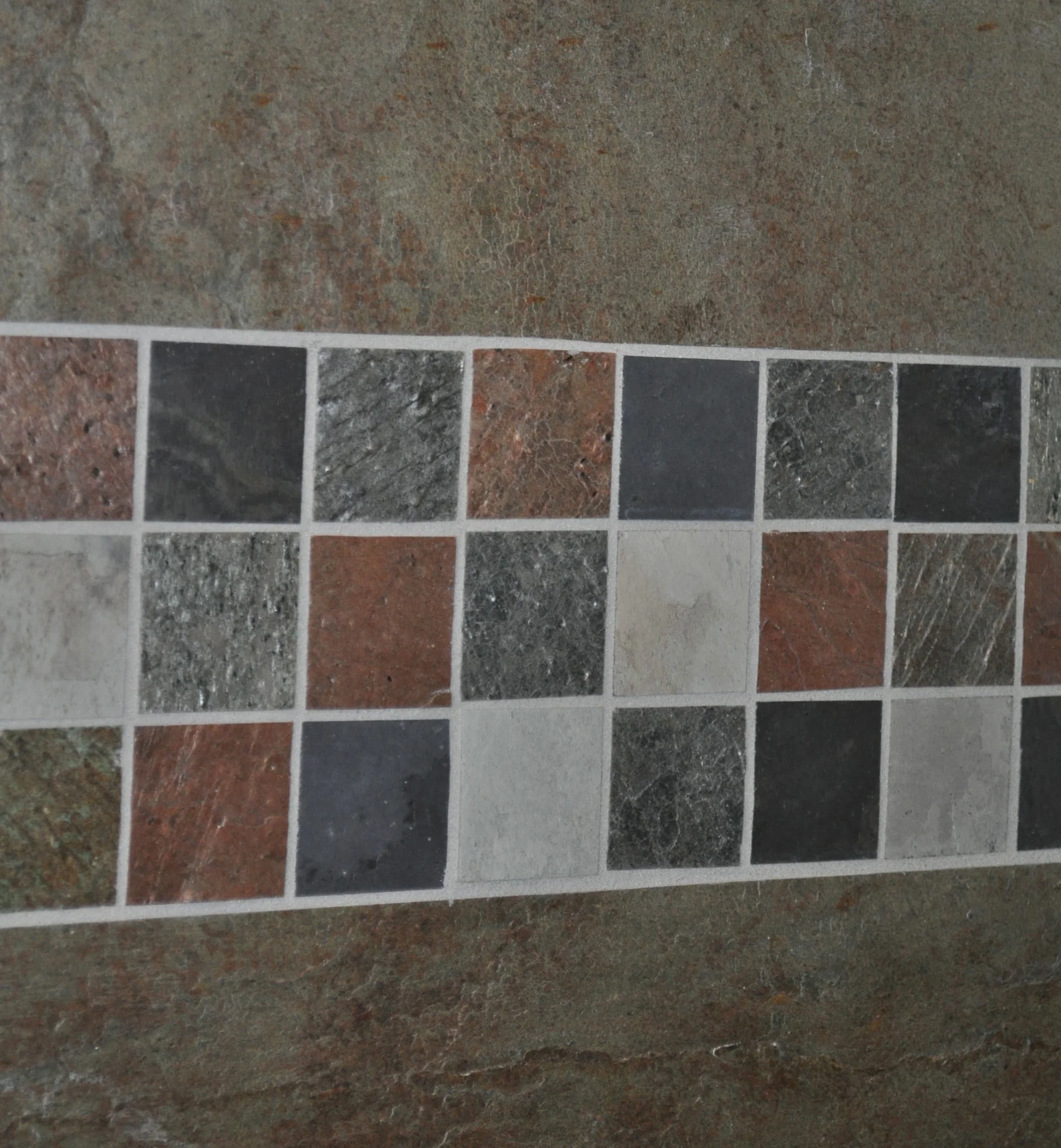  Mixed Mosaic TXTR-LITE Flexible Stone Veneer with Copper 