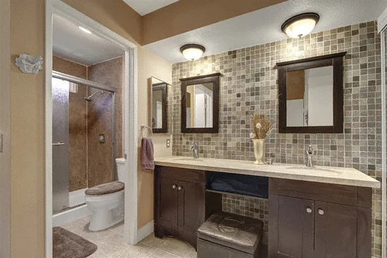  Mixed Mosaic TXTR-LITE Flexible Stone Veneer Bathroom Wall 