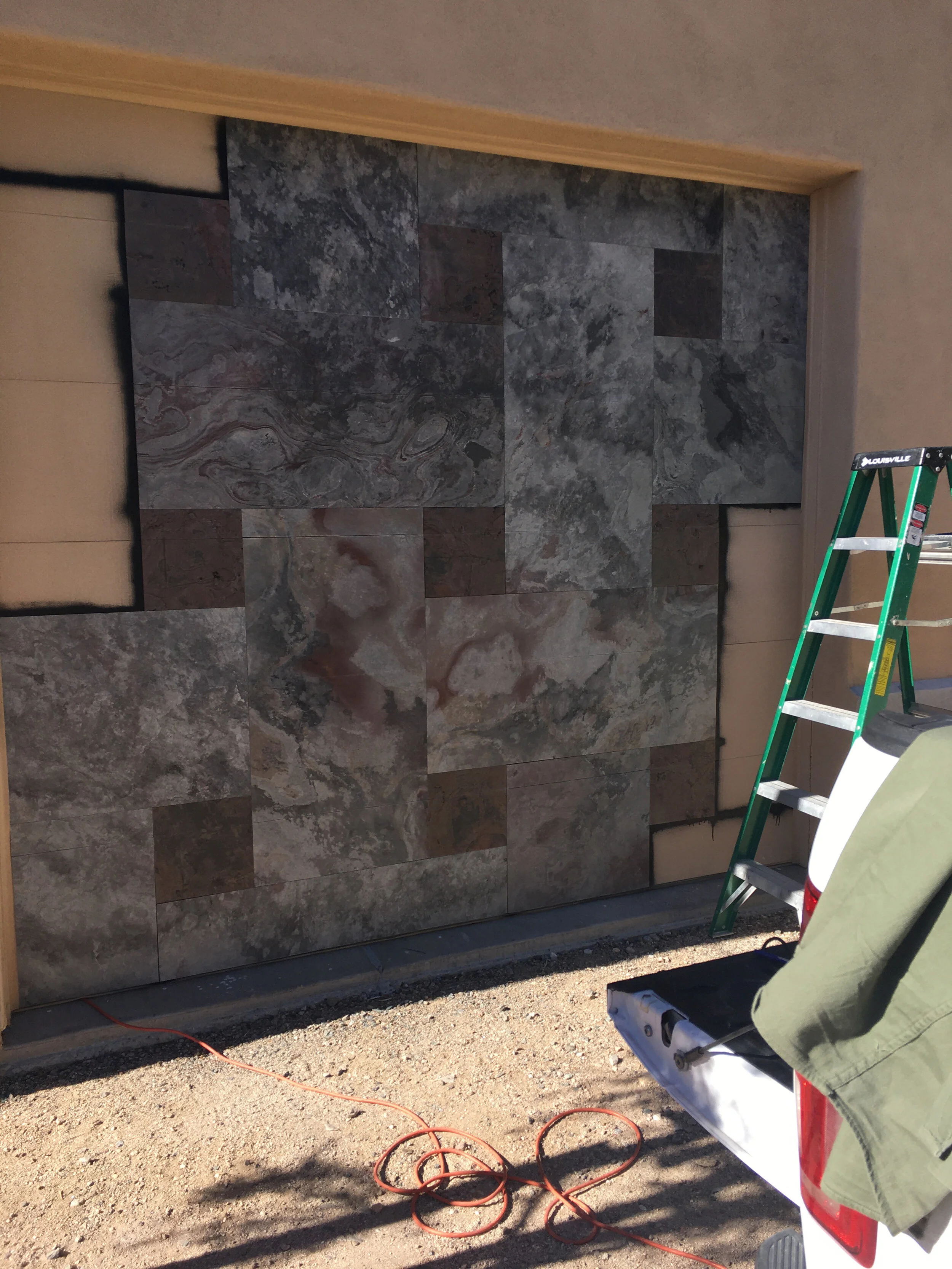  TXTR-LITE Flexible Stone Veneer pattern almost done. 