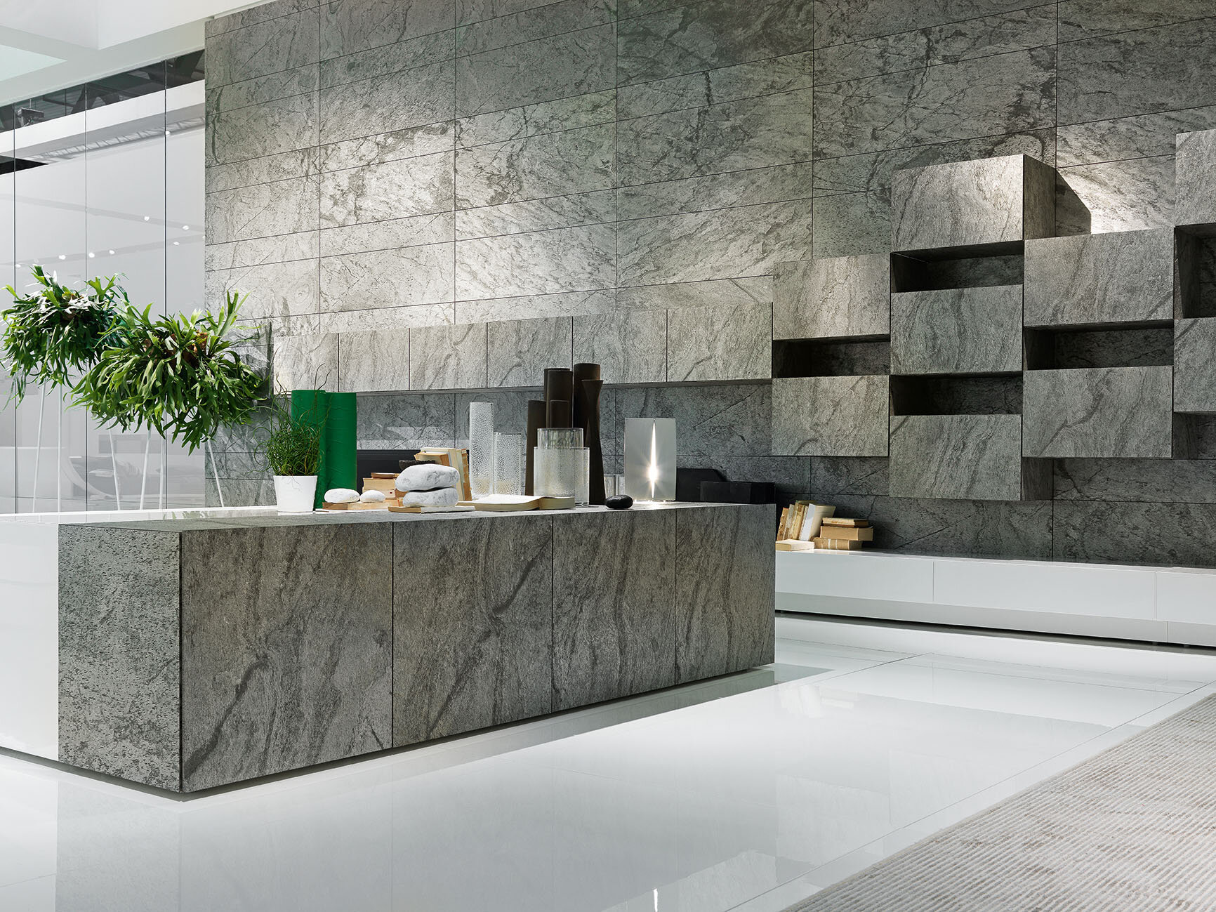  D. Green TXTR-LITE Flexible Stone Veneer Wall 
