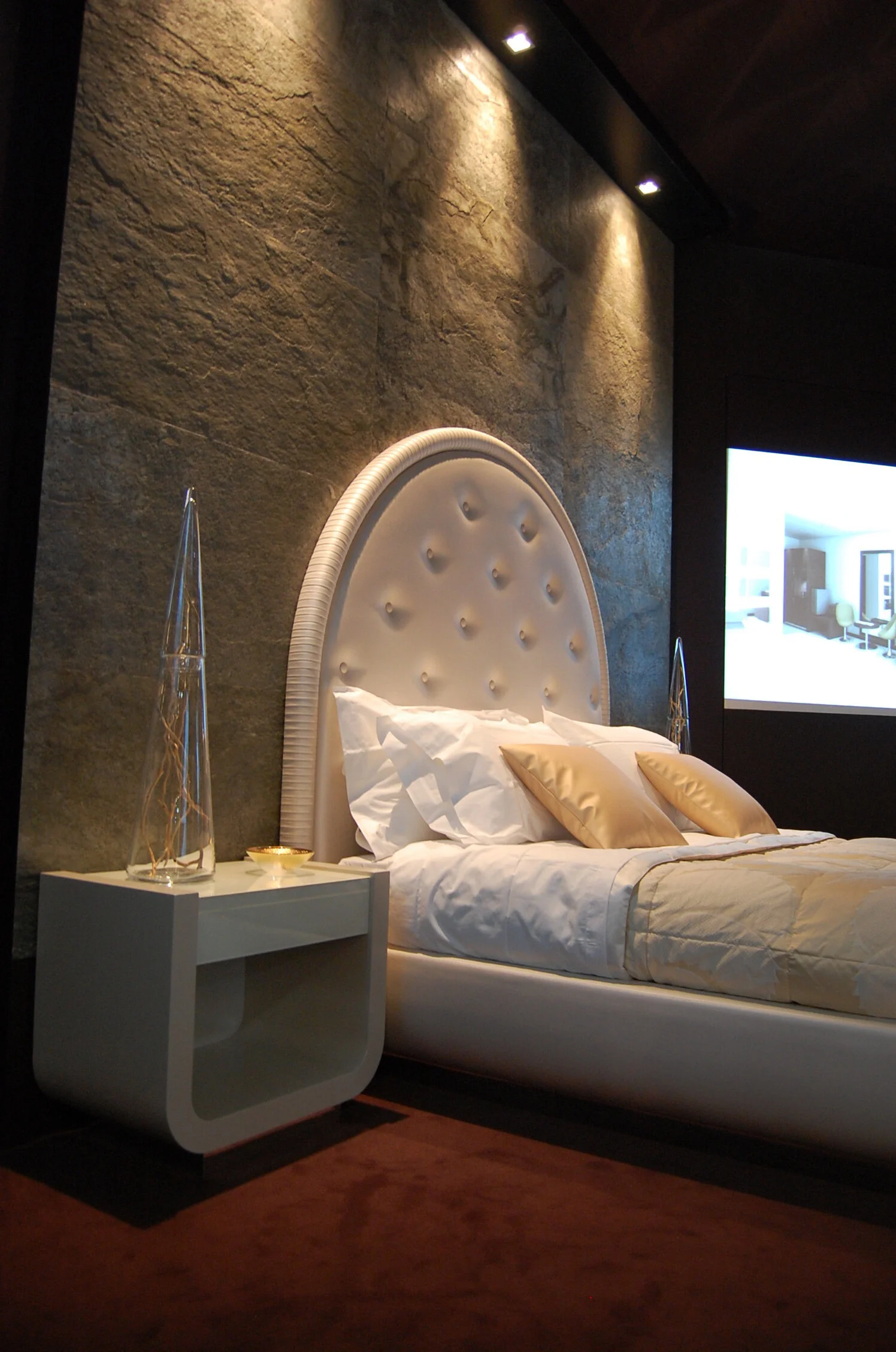  Golden TXTR-LITE Flexible Stone Veneer Bedroom Wall 