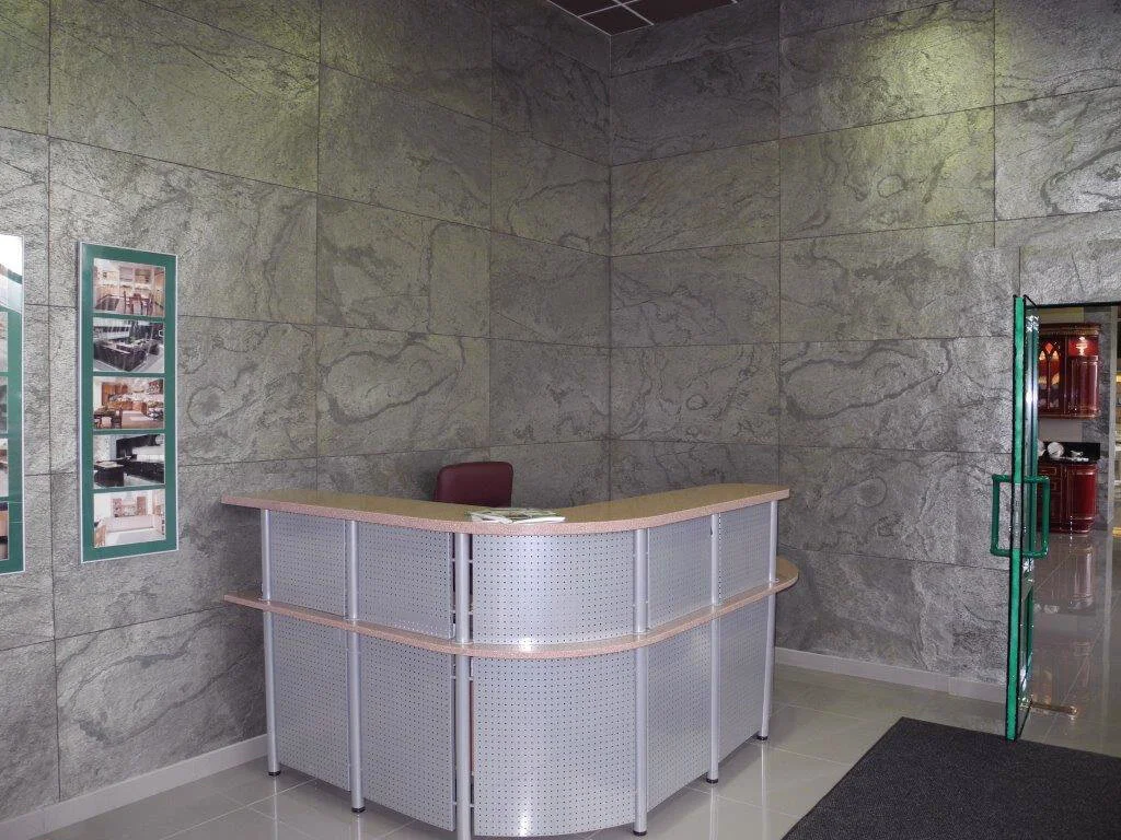  Silver Shine TXTR-LITE Flexible Stone Veneer Office Wall 