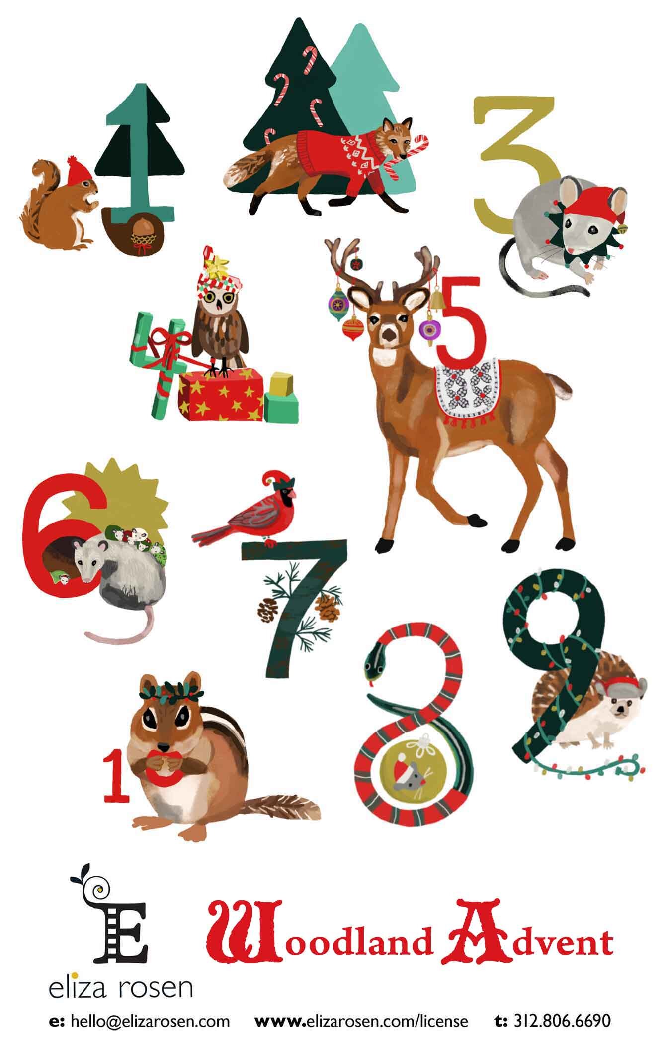 Woodland Advent Countdown