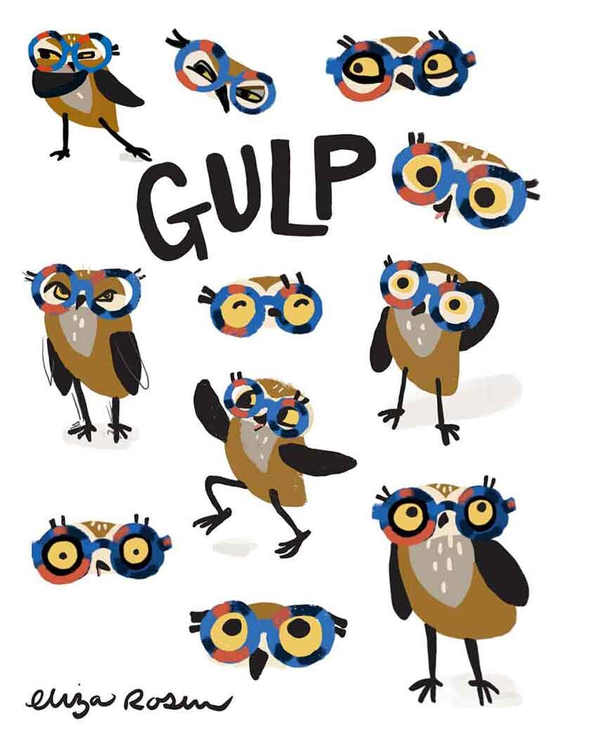 Emotion exploration for Gulp the Unwise book