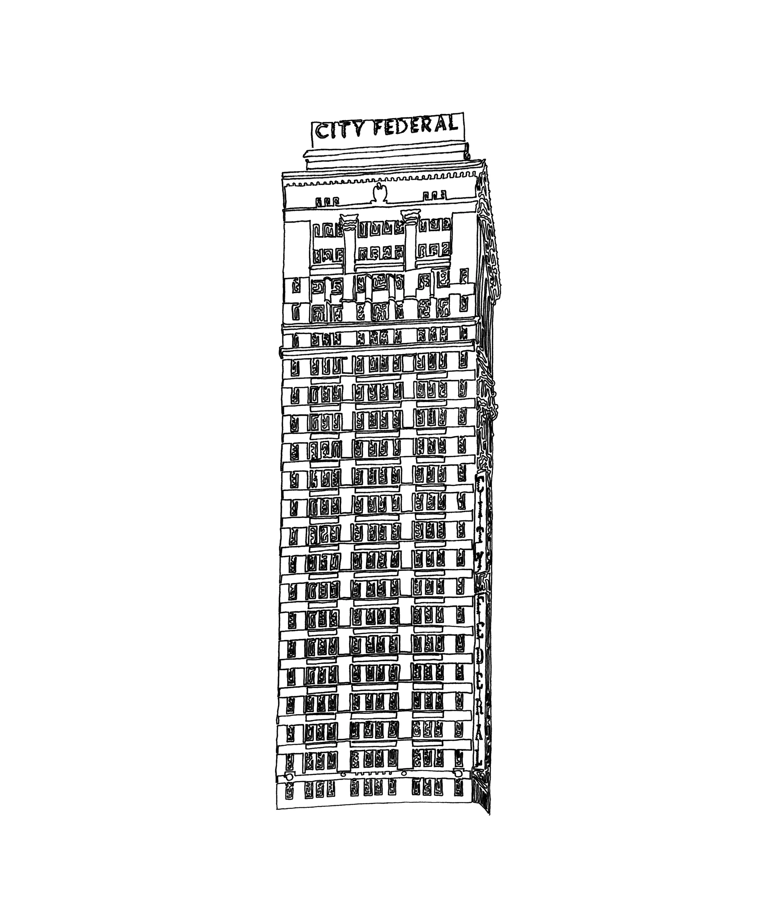 City Federal, Birmingham, AL One Line Building 2015