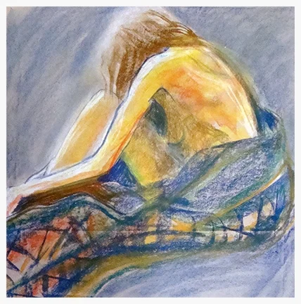 Girl in blanket