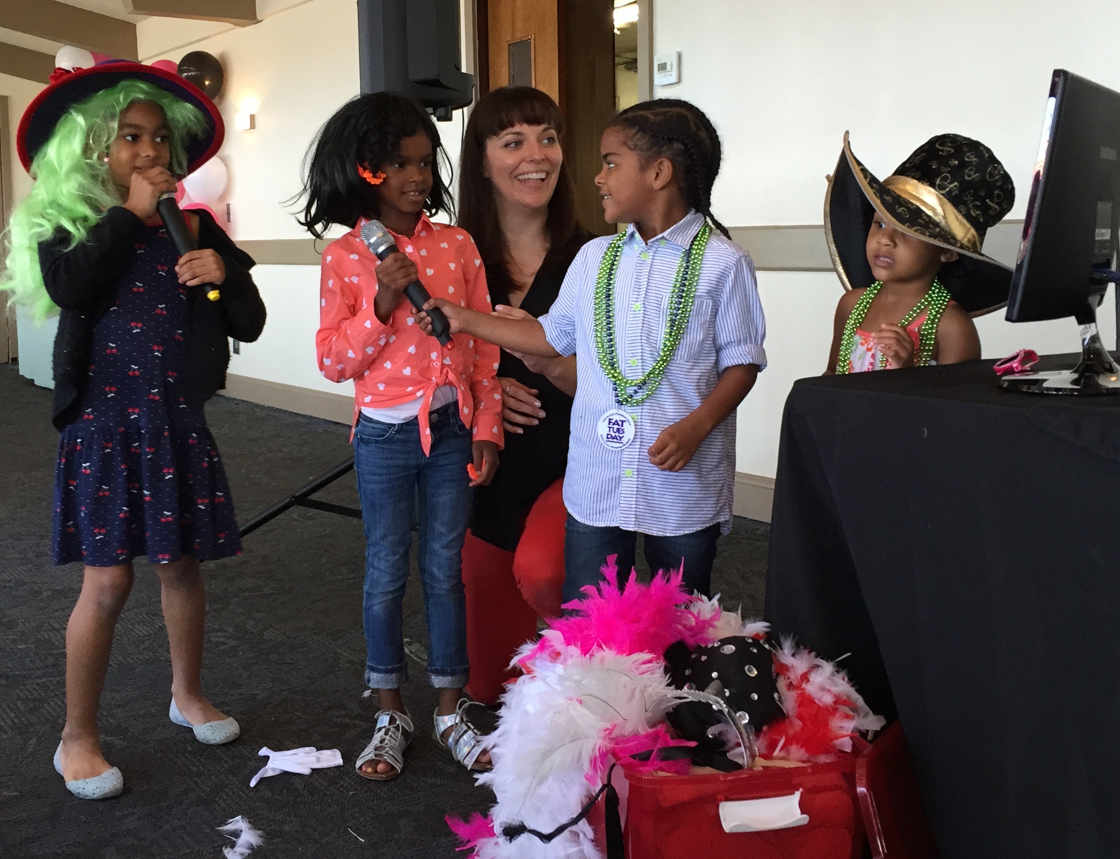 Kids love a microphone AND costumes!