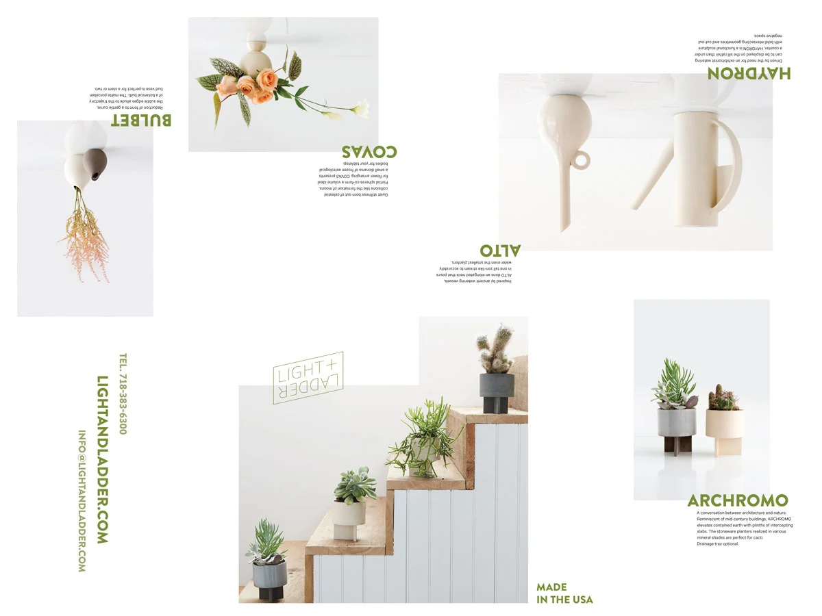 Die cut and folded into a booklet