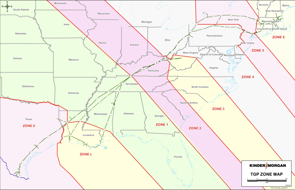 Transco Zone Map