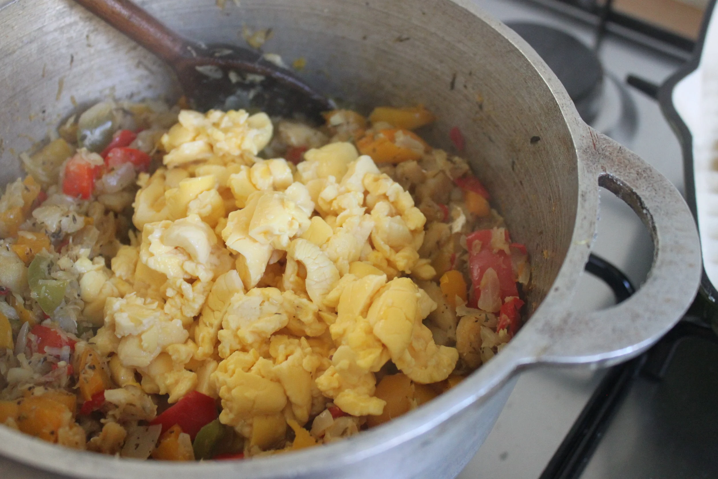 Be careful not to obliterate the ackee at this point!